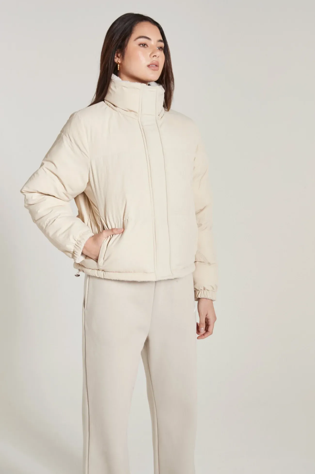 Shearling Reversible Puffer Jacket<ALL FENIX Fashion