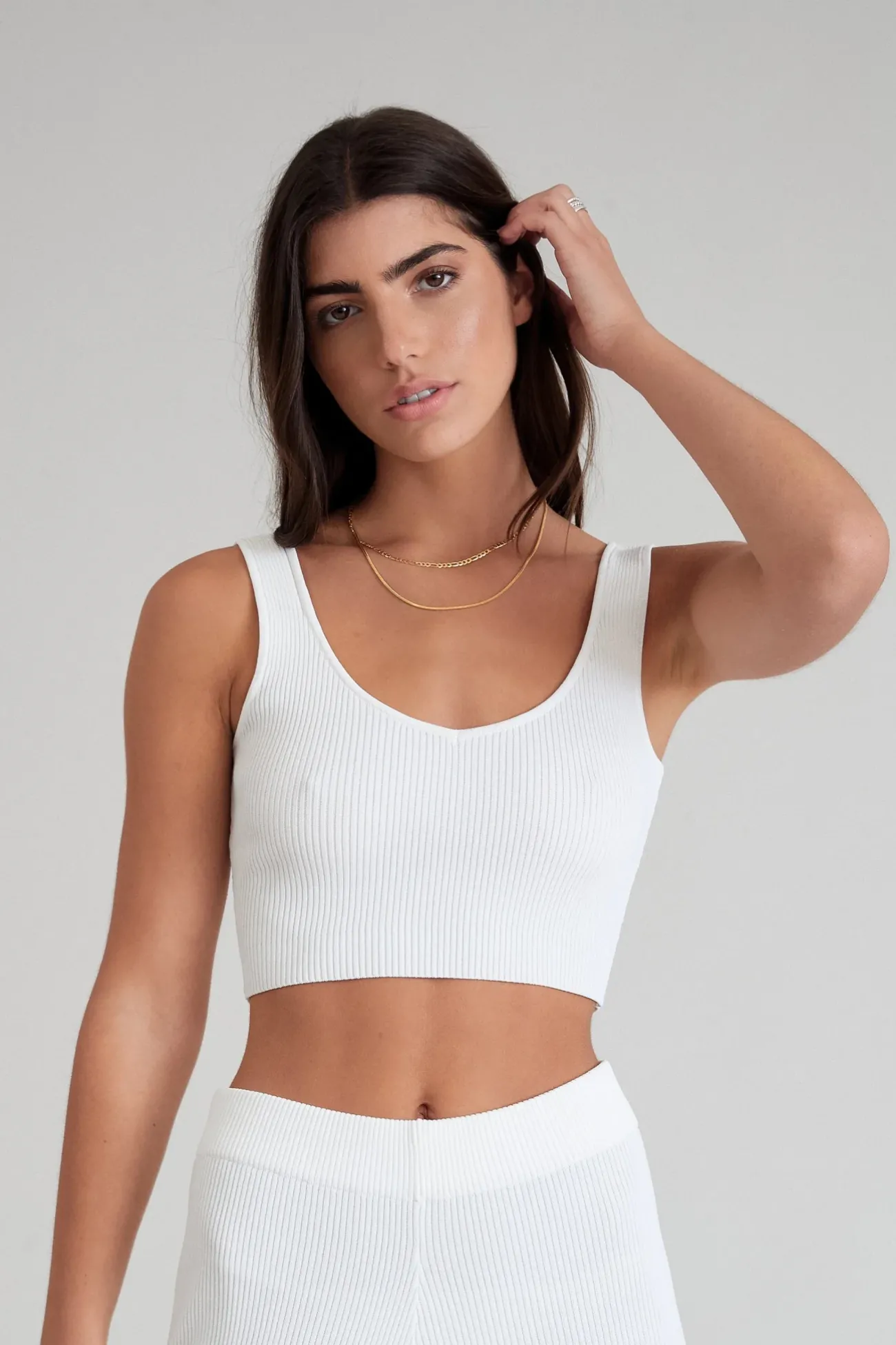Amelia Rib V-Tank<ALL FENIX Fashion