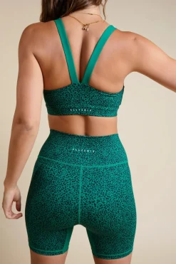 Animal Print V-Back Sports Bra<ALL FENIX Discount