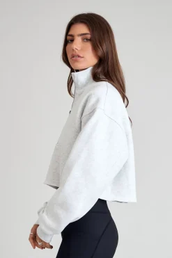 Arlo Crop 1/2 Zip Sweater<ALL FENIX Discount