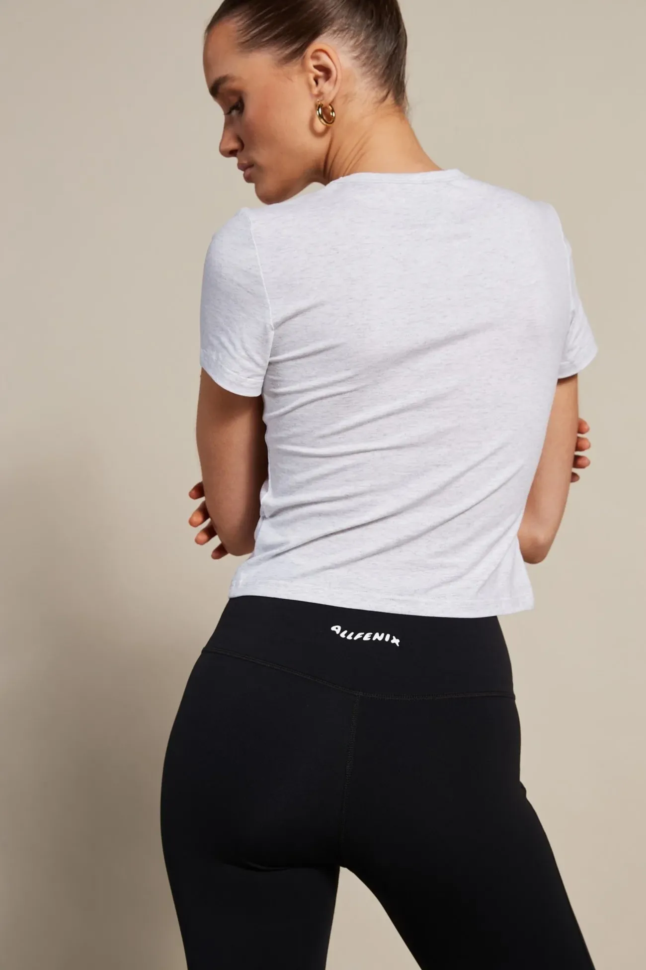 Baby Tee (White Marle)<ALL FENIX Clearance