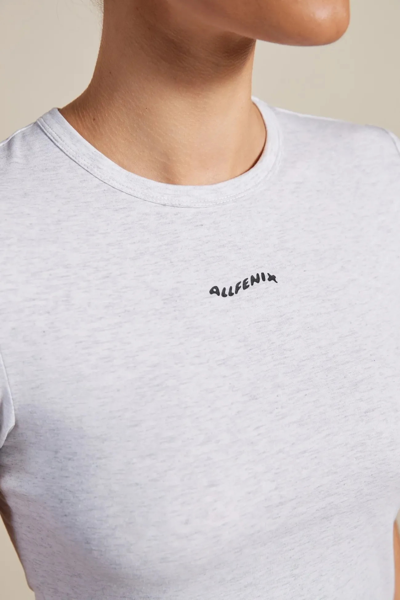 Baby Tee (White Marle)<ALL FENIX Clearance