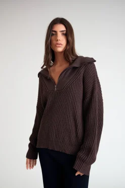 Chunky 1/2 Zip Knit<ALL FENIX Discount