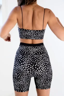 Daisy Square Neck Sports Bra<ALL FENIX Sale